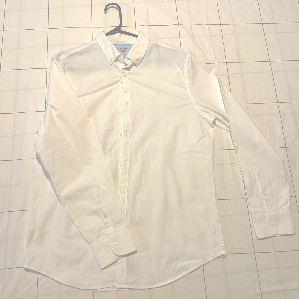 Original Penguin white dress shirt large